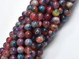 Agate - Multi Color, 8mm Round-BeadXpert