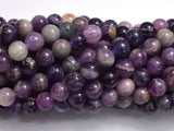Purple Fluorite, 8mm Round Beads-BeadXpert