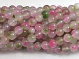 Jade - Pink & Green, 8mm Round-BeadXpert
