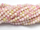 Jade - Pink & White, 4mm (4.5mm)-BeadXpert