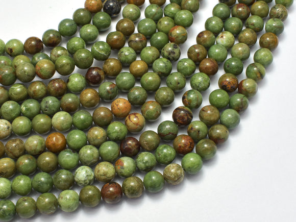 Green Opal Beads, 6mm Round Beads-BeadXpert