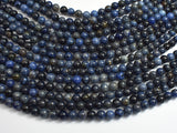 Dumortierite, 6mm Round Beads-BeadXpert