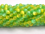 Selenite - Green & Yellow, 8mm (8.5mm)-BeadXpert