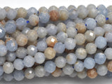 Angelite, 4mm (3.8mm) Micro Faceted Round-BeadXpert