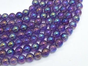 Mystic Coated Amethyst 8mm Round-BeadXpert