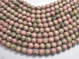 Peruvian Rhodonite, 8mm (8.8mm) Round-BeadXpert