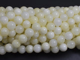 Jade - Creamy White, 8mm Round-BeadXpert