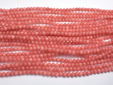 Malaysia Jade - Peach Pink, 4mm (4.5mm), Round-BeadXpert