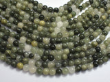 Green Line Quartz, 6mm Round Beads-BeadXpert