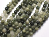 Green Line Quartz, 6mm Round Beads-BeadXpert