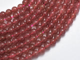 Strawberry Quartz Beads, Lepidocrocite, 6mm Round Beads-BeadXpert