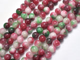 Jade - Red & Green, 8mm Round-BeadXpert
