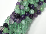 Fluorite Beads, Rainbow Fluorite, 10mm (9.8mm) Round-BeadXpert