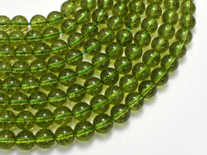 Quartz - Peridot Color, 8mm (8.5mm) Roun-BeadXpert