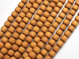 Sandalwood, 7x8mm Drum Beads, 30 Inch,-BeadXpert