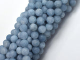 Matte Jade - Aquamarine Color, 8mm Round-BeadXpert