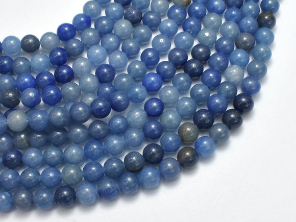 Blue Aventurine Beads, Round, 6mm-BeadXpert