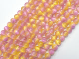 Selenite - Pink & Yellow, 6mm (6.5mm)-BeadXpert