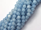 Jade - Aquamarine Light Blue 8mm Round-BeadXpert