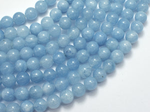 Jade - Aquamarine Light Blue 8mm Round-BeadXpert