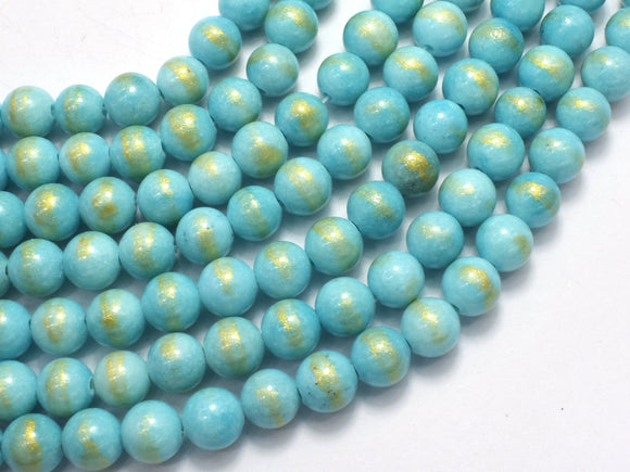 Mashan Jade - Blue, 8mm (8.5mm) Round-BeadXpert