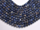 Matte Sodalite Beads, 8mm, Round Beads-BeadXpert