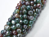 Mystic Coated Rainbow Agate, 8mm Faceted Round-BeadXpert