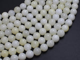 Jade - Creamy White, 8mm Round-BeadXpert