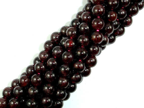 Red Garnet Beads, 6mm (6.8mm) Round Beads