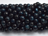 Blue Tiger Eye, 8mm (8.5mm) Round Beads-BeadXpert