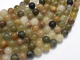 Lodolite Quartz, 8mm (8.5mm) Round-BeadXpert