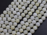 Jade - Creamy White, 8mm Round-BeadXpert
