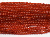 Carnelian Beads, Round, 4mm-BeadXpert