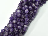 Amethyst Beads, 8mm (8.5mm) Round Beads-BeadXpert