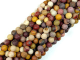 Matte Mookaite Beads, 6mm (6.8mm) Round Beads-BeadXpert