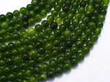 Jade - Green, 6mm Round Beads-BeadXpert