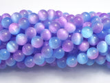 Selenite - Purple & Blue, 8mm (8.5mm) Round-BeadXpert