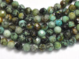 African Turquoise, 3mm Micro Faceted Round-BeadXpert
