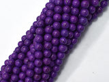 Purple Howlite, 6mm Round Beads-BeadXpert