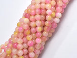 Jade - Pink & Yellow, 6mm Round-BeadXpert