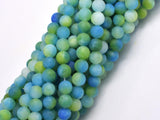 Matte Jade - Green & Blue, 6mm Round-BeadXpert