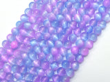 Selenite - Purple & Blue, 6mm (6.5mm) Round-BeadXpert