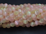 Selenite - Peach & Yellow, 8mm (8.5mm)-BeadXpert