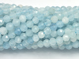 Aquamarine Beads, 3.8mm Micro Faceted-BeadXpert