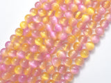 Selenite - Pink & Yellow, 8mm (8.5mm)-BeadXpert