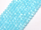 Selenite - Blue, 6mm (6.5mm) Round-BeadXpert