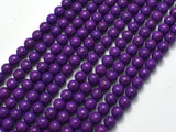 Purple Howlite, 6mm Round Beads-BeadXpert