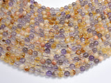 Amethyst, Citrine, 6mm Round-BeadXpert