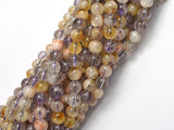 Amethyst, Citrine, 6mm Round-BeadXpert