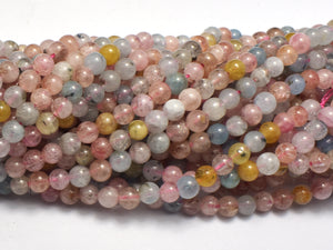 Beryl Beads, Aquamarine, Morganite, Heliodor, 4mm Round-BeadXpert